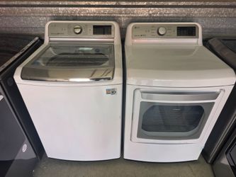 Lg mega capacity washer and dryer electric matching set