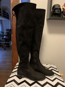 Ivanka Trump Suede Knee High Boots 