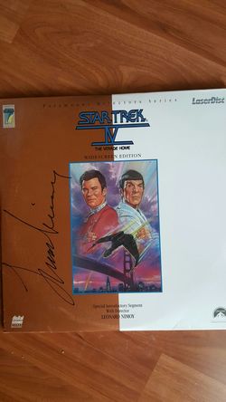 Autographed Laserdisc Leonard Nimoy