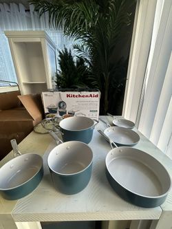 KitchenAid Hard-Anodized 10- Pc. Ceramic Induction Cookware Set