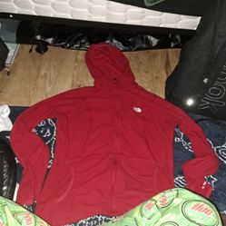 Red North Face Hoodie