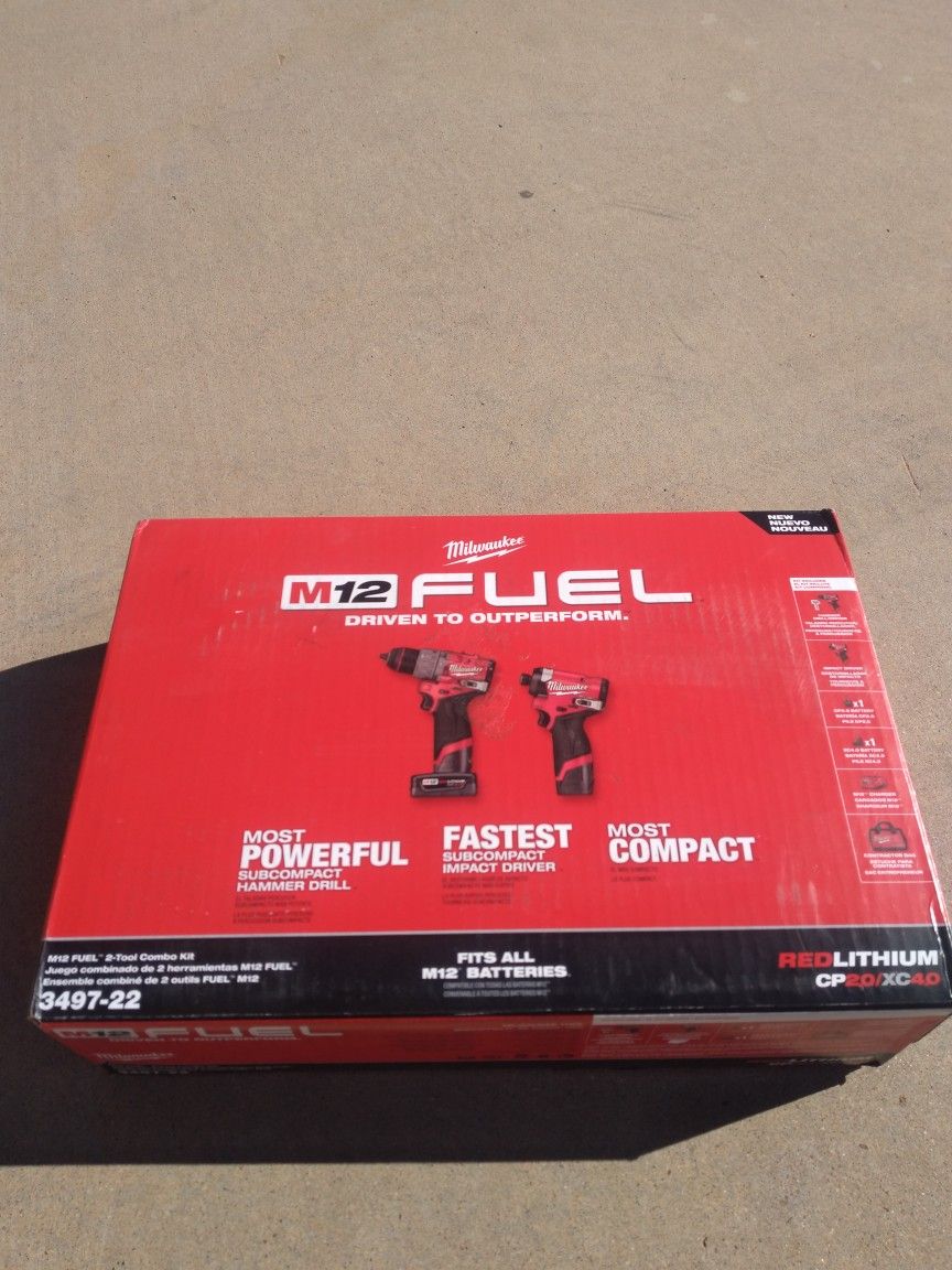 Milwaukee M12 Fuel Hammer/Impact Drill Kit