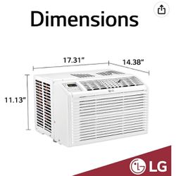 LG Window Air Conditioner | 6000 BTU - 260 Sq.Ft. | New | Sealed | Lowest Price