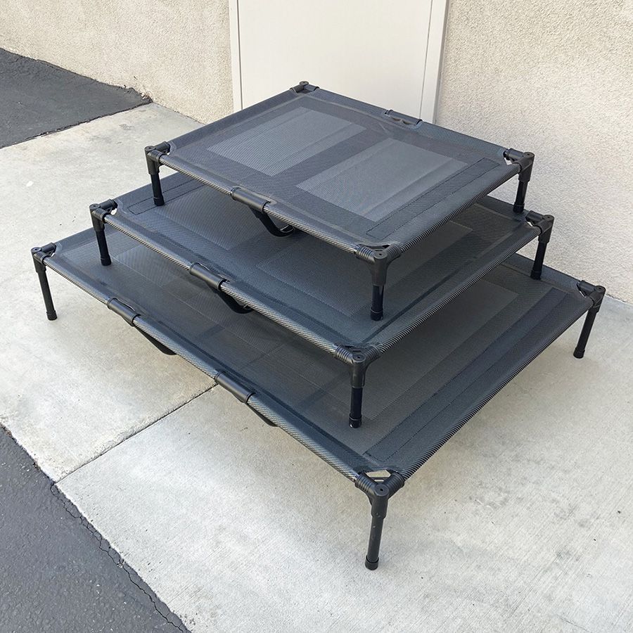 (NEW) Elevated Pet Bed (Sizes Medium $22, Large $27, X-Large $35) Raised Dog Bed Cot Cooling Breathable
