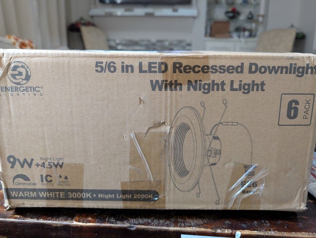 Recessed Down Light With Night Light White Light Selection 5-inch / 6-inch