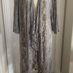 LuLaRoe Long Rose Design Sweater Top Size L - Good Condition!