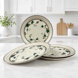 Keltcraft Noritake Ivy Lane 9180 Dinner Plates 10.5” Set of 4 Ireland Vintage