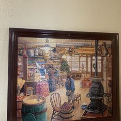 Puzzle Picture In  Frame