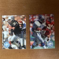 Pro Set Platinum Barry Sanders And Bo Jackson Lot