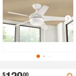 Home Decorators Collection
Windward 44 in. LED Indoor Matte White Ceiling Fan with Light Kit
New $60.EACH