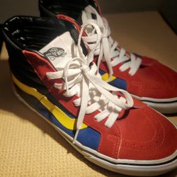 Vans Sk8-Hi OTW Rally Reissue Chili Red, Black & White Skate Shoes

