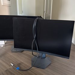 Two 24” Dell Monitors 