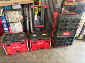 Milwaukee packout 3 boxes $350 used good condition