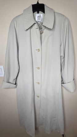 Misty Harbor Vintage Women's Trench Coat Tan Size 12 Made In Russia 