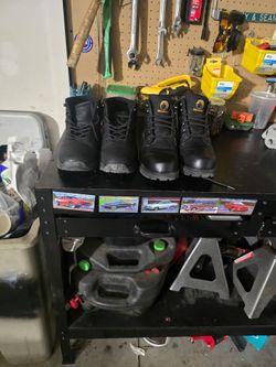 Used work boots.