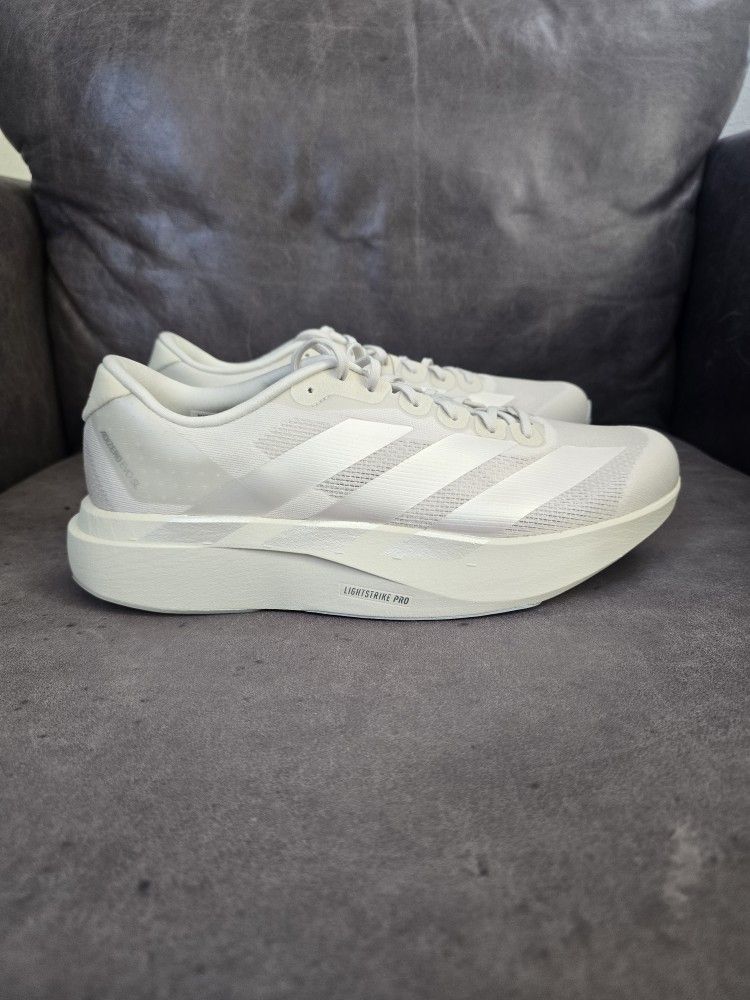 Adidas Adizero Evo SL Men 11 Orbit Grey Zero Metalic Halo Silver Running JR3418