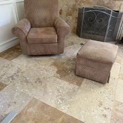 Swivel Chair And Ottoman 