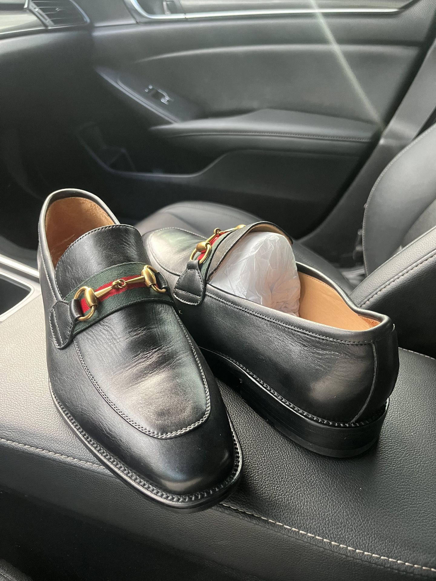 New Gucci Horsebit loafers Dress up Shoes GG