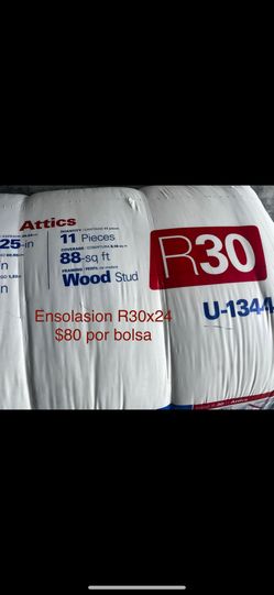 Insulation R30x24 - unfaced for ceiling