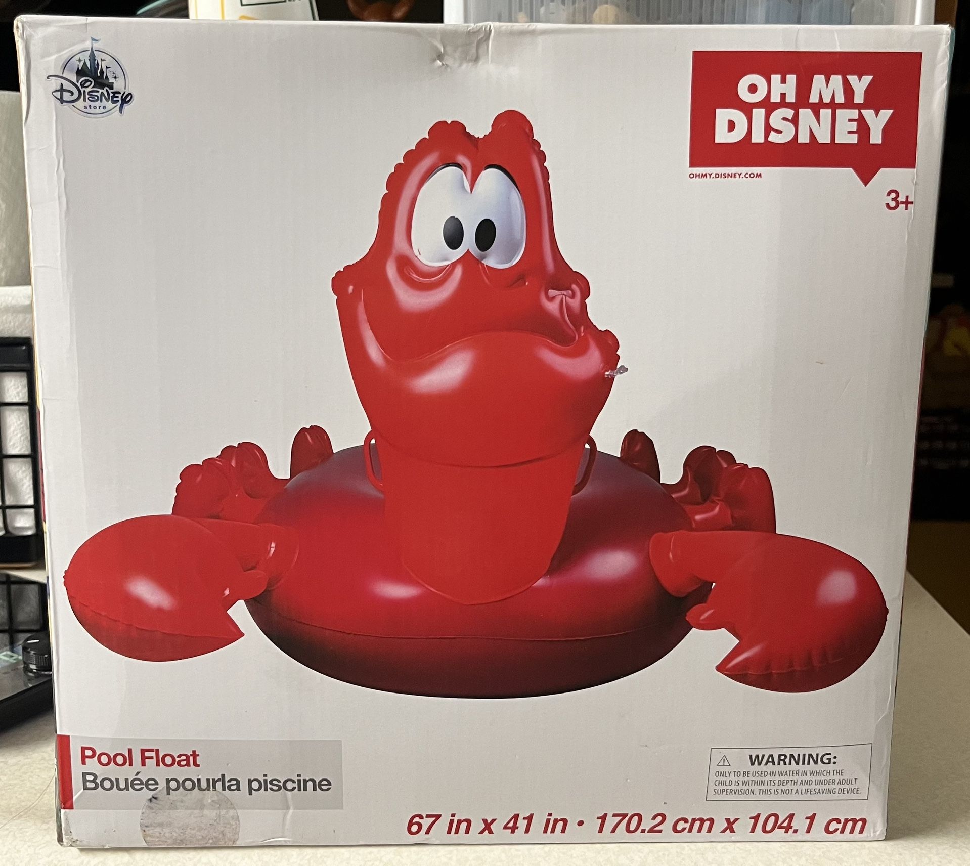 Disney Sebastian From “The Little Mermaid” Pool Float