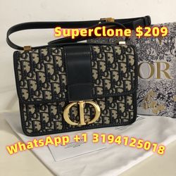 Dior Montaigne 30 Bag Black Oblique Jacquard With Gold Hardware