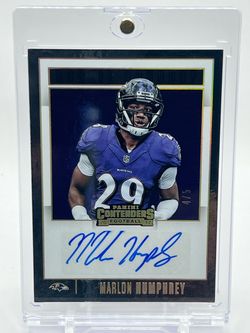 2017 Panini Contenders Marlon Humphrey Autograph Blue Ink /5 No.RR-HU Rookie