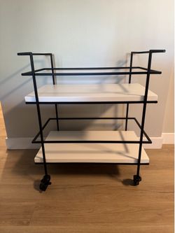 Crate & Barrel Bar Cart
