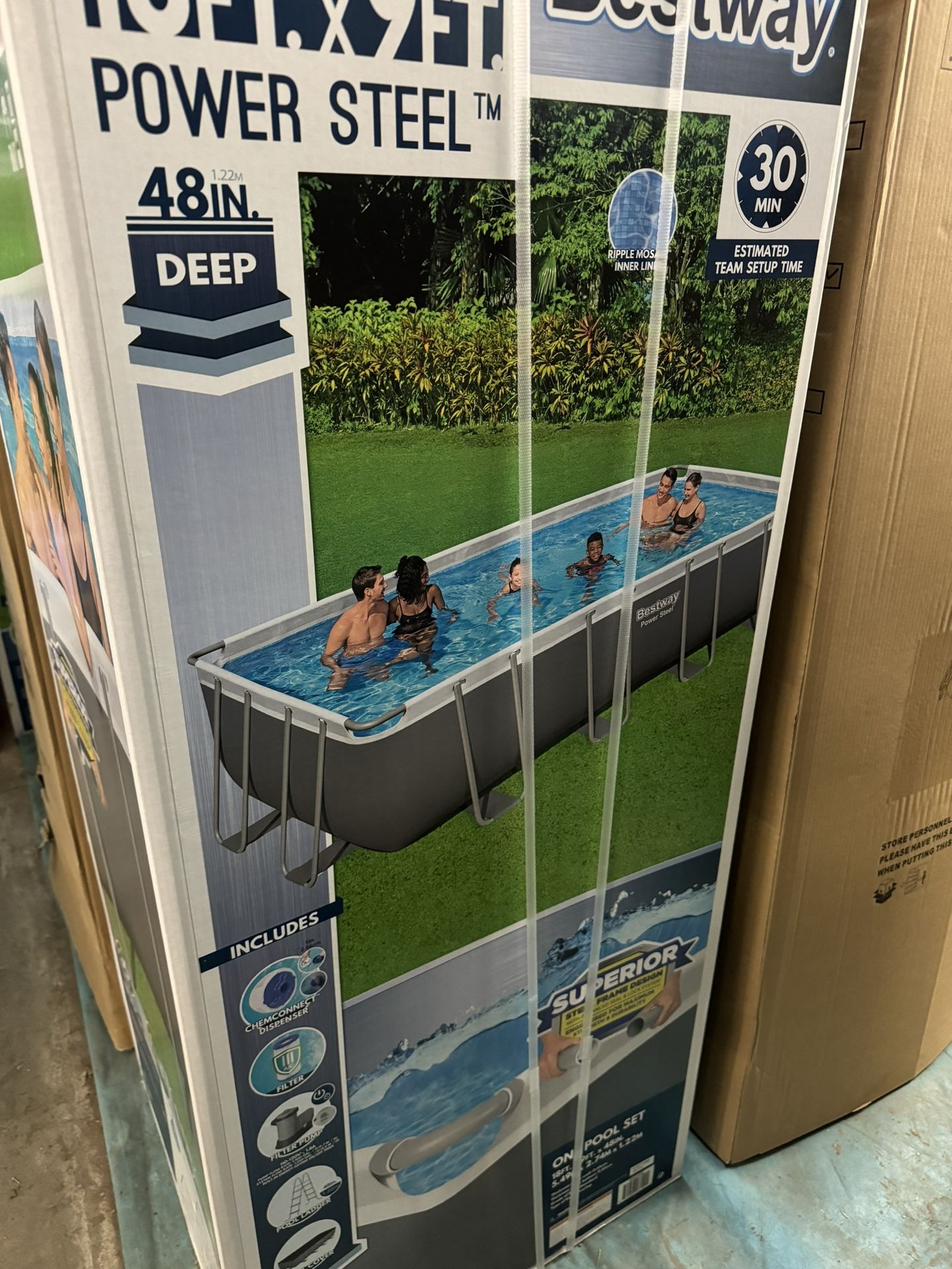 New Bestway 18’x9x48” Above Ground Pool