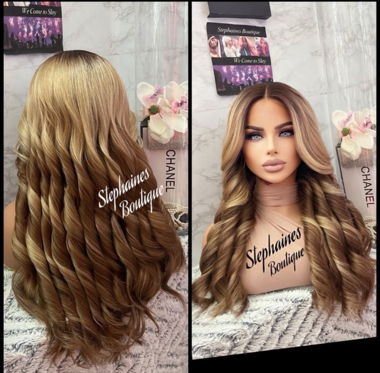 Human Hair Blended Lace Front Wig