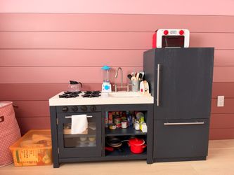 Kids Wooden Play Kitchen Set