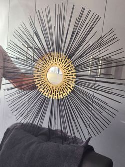 Sunburst mirror wall hanging