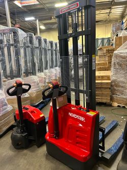 Industrial NORDSTEEL Electric Pallet Stacker Forklift – Heavy Duty (Brand New)