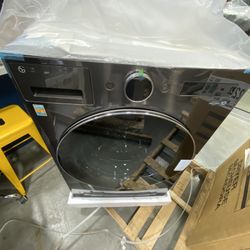 LG 5.0-Cu. Feet Stackable Steam Cycle Smart Front-Load Washer ( Black Steel ) ENERGY STAR