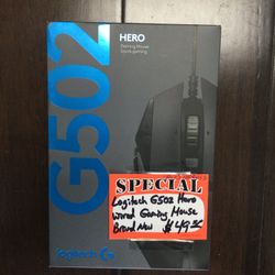 Logitech G502 Hero wired gaming mouse brand new   