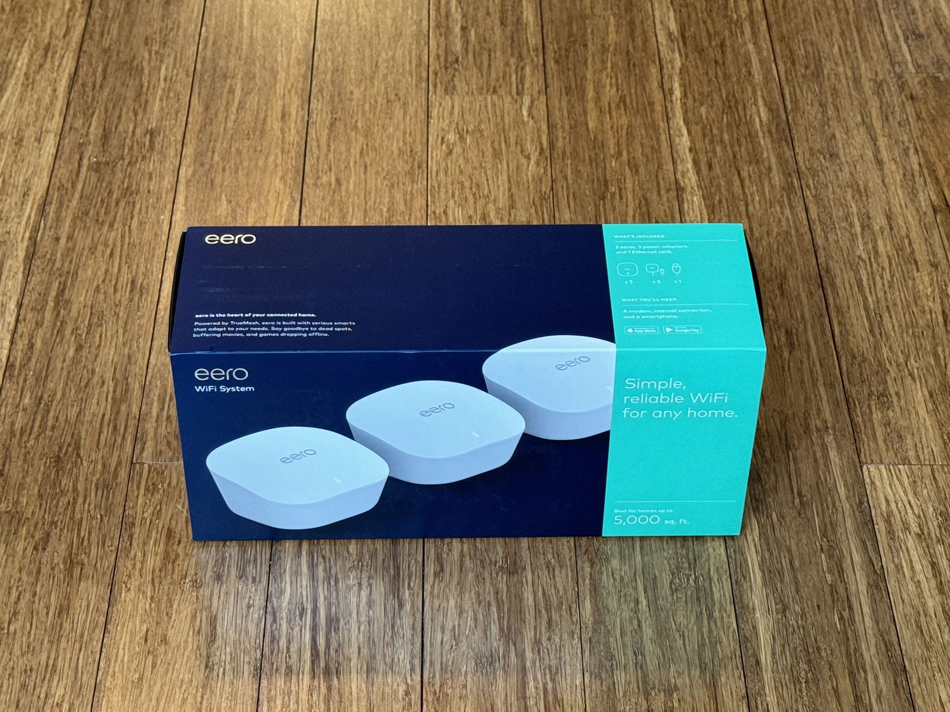 eero Home WiFi System, 3- Pack / Covers up to 5,000 sq. ft. (Read Description)