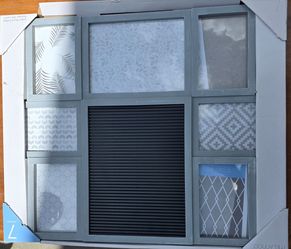 Melannco Photo Collage Frame With Letterboard Center