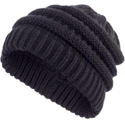 Winter Fleece Lined Neck Warmer Tube Scarf Knit Winter Bundle Cold Weather Gaiter for women