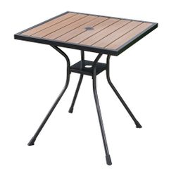 SunVilla Newport Commercial Bistro Table, 34"L x 34"W x 28.7"H, Faux Wood