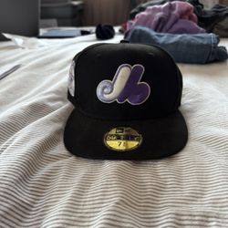 Montreal Expos New Era Fitted Hat Sz 7 5/8