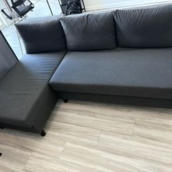 3-Seat Sleeper Sofa with Chaise & Storage Unit