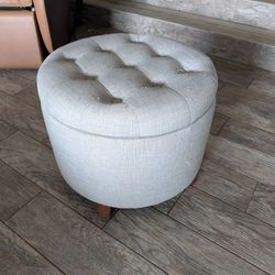 Fabric Ottoman with Storage