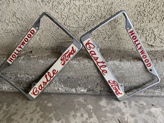 Vintage License Plate Frames