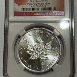 2015 1oz CANADA MAPLE BRILLIANT UNCIRCULATED SILVER COIN