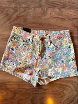 Cute floral Denim Vintage Style Shorts
