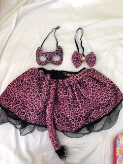 Pink leopard girls Halloween costume