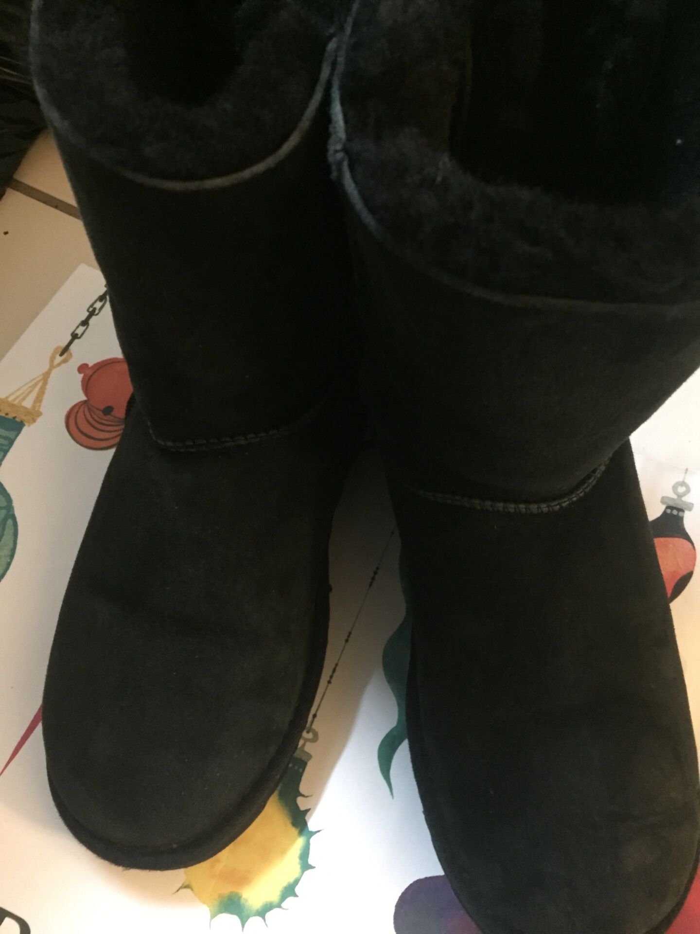 UGG Boots black size 7 bailey Bow
