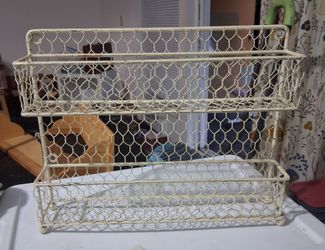 Vintage White Rustic Spice Rack