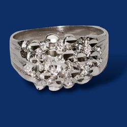 Nugget Ring Size 9 925 Silver