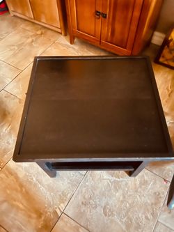 Black side table  20T24W