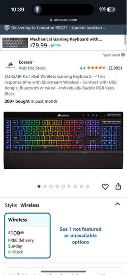 Corsair k57 gaming keyboard